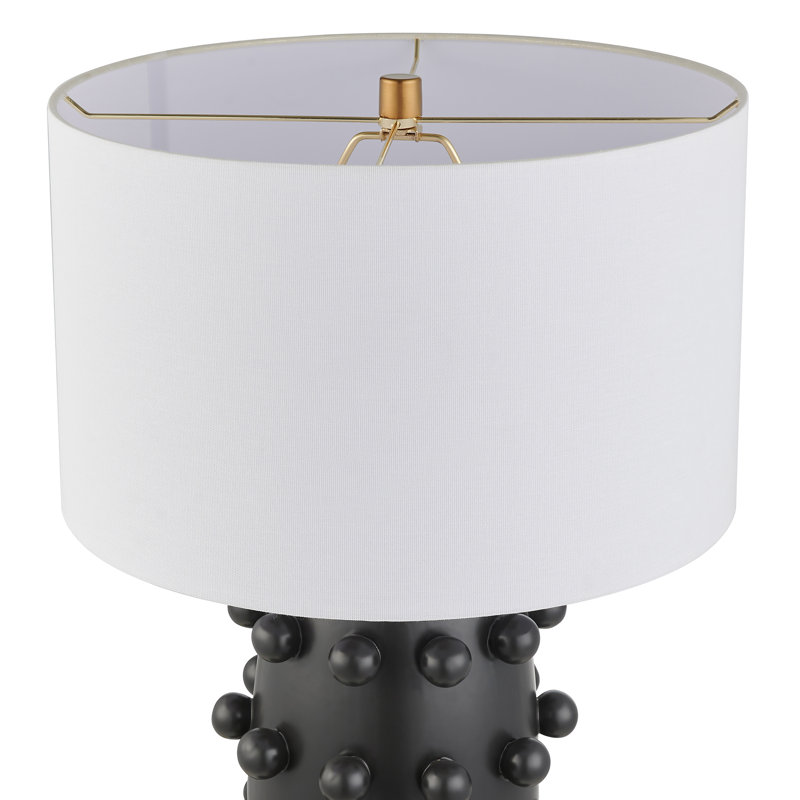 Lampe de table Jacqueline, Noir mat / Or
