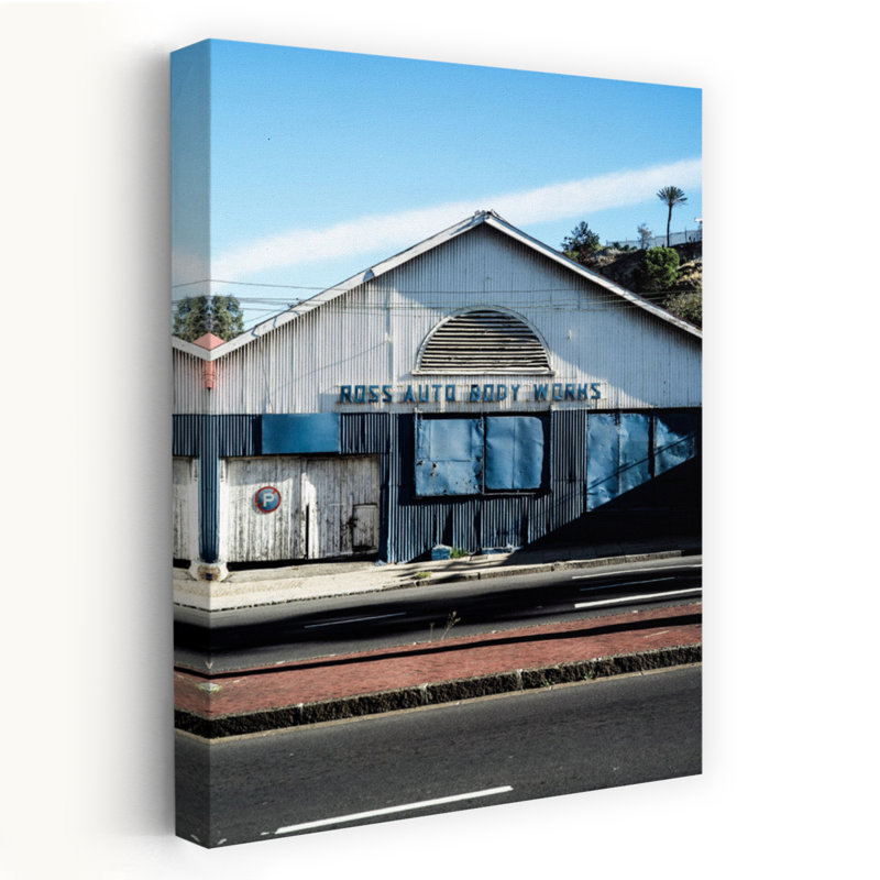 Art contemporain, architecture industrielle rétro, rustique et urbaine, H 36 po x l 24 po