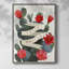 «Desert Christmas Cactus I», reproduction encadrée - bois massif-1995387795