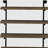 Black and retro oak 40-inch wall shelf-345015387