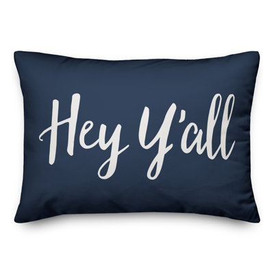  Coussin intérieur / extérieur Hey Y'all Bold