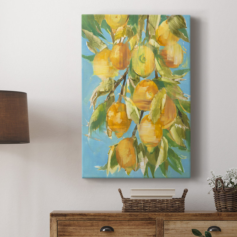 Joli citron - Cavas enveloppés de galerie, H 36 po x l 24 po