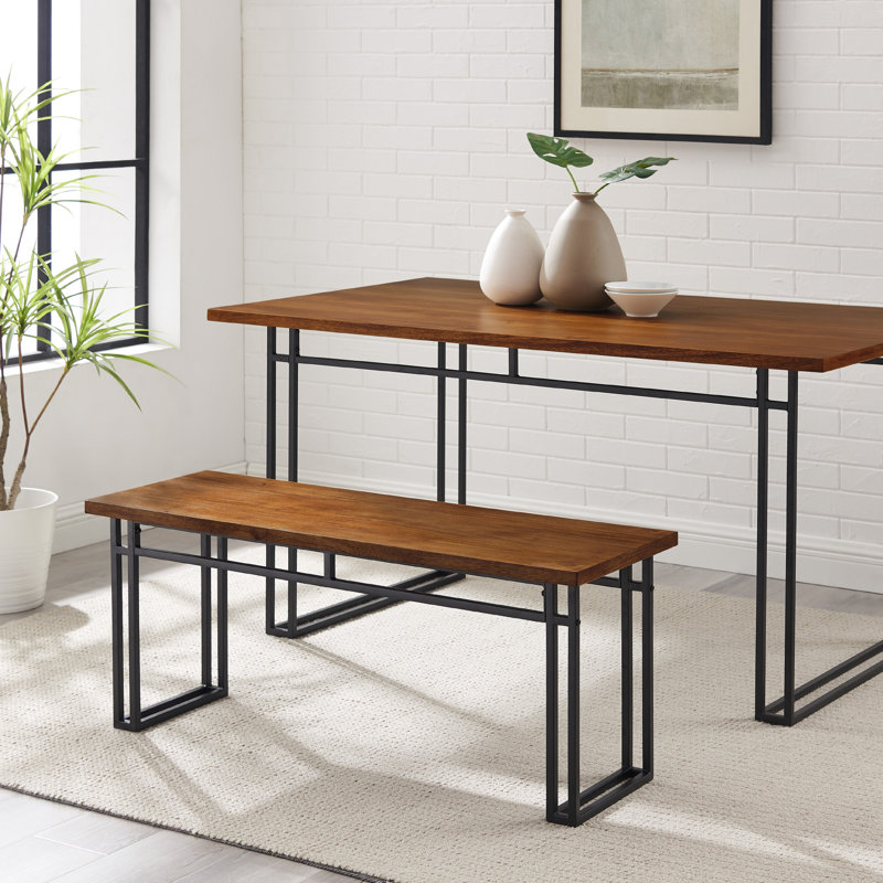 Banc de salle à manger Debasish, Noyer