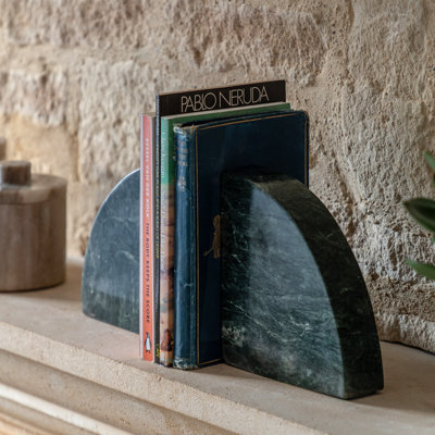 Marble Concrete Agate Non-Skid Bookends Bookend
