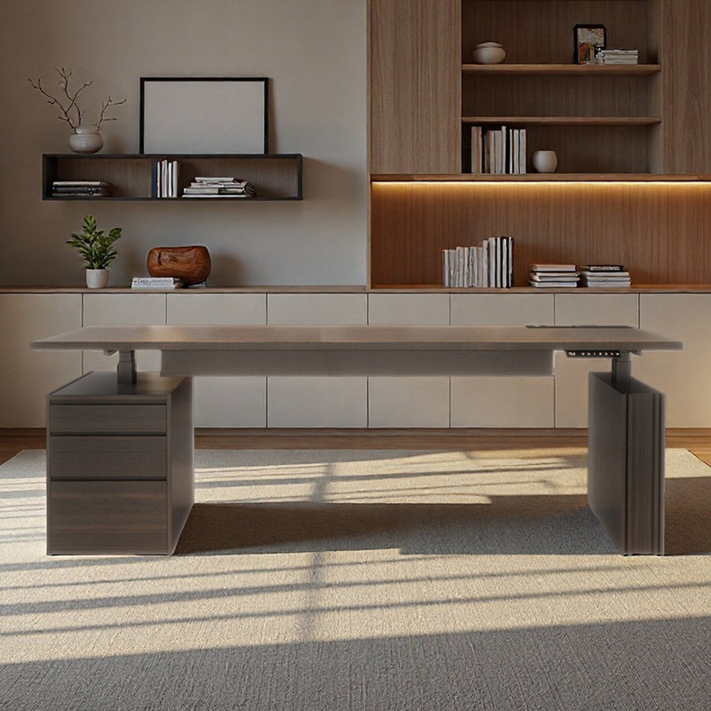 Bureau d'ordinateur Kaltcheva, H 53,94 po x l 86,61 po x P 31,5 po