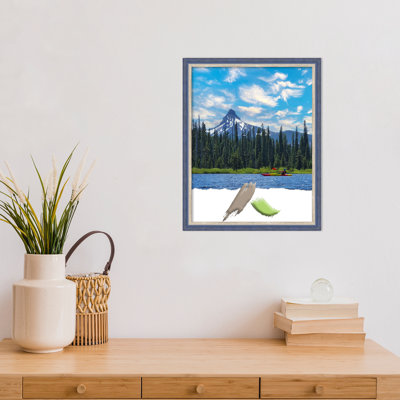Aalysia Blue Wood Picture Frame