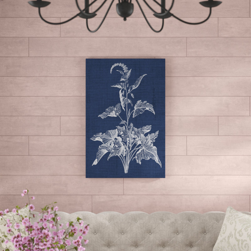 «Foliage Chintz II», peinture sur toile, H 36 po x l 24 po, Toile tendue