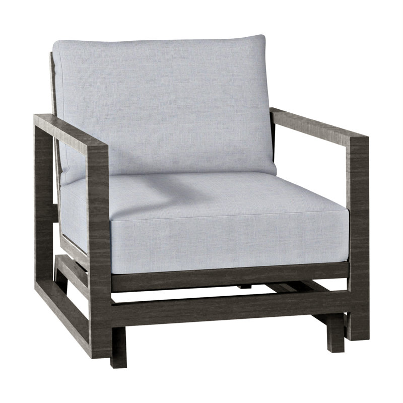 Méridienne Avondale, No Welt + Standard Fill, Lin chambray, Slate Gray
