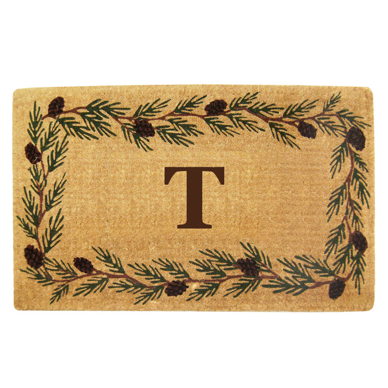 Tapis de porte antidérapant pour l'extérieur, T, L 22 po x L 36 po