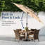 Parasol de patio à 3 niveaux-130904403
