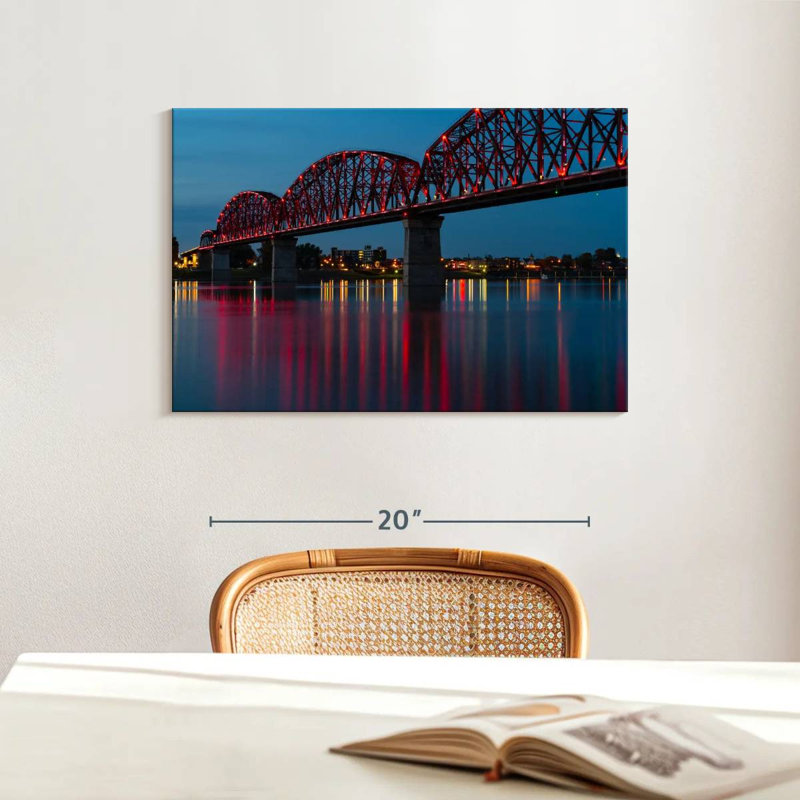 Kavia Illuminated Bridge In Louisville, 16" H x 24" W