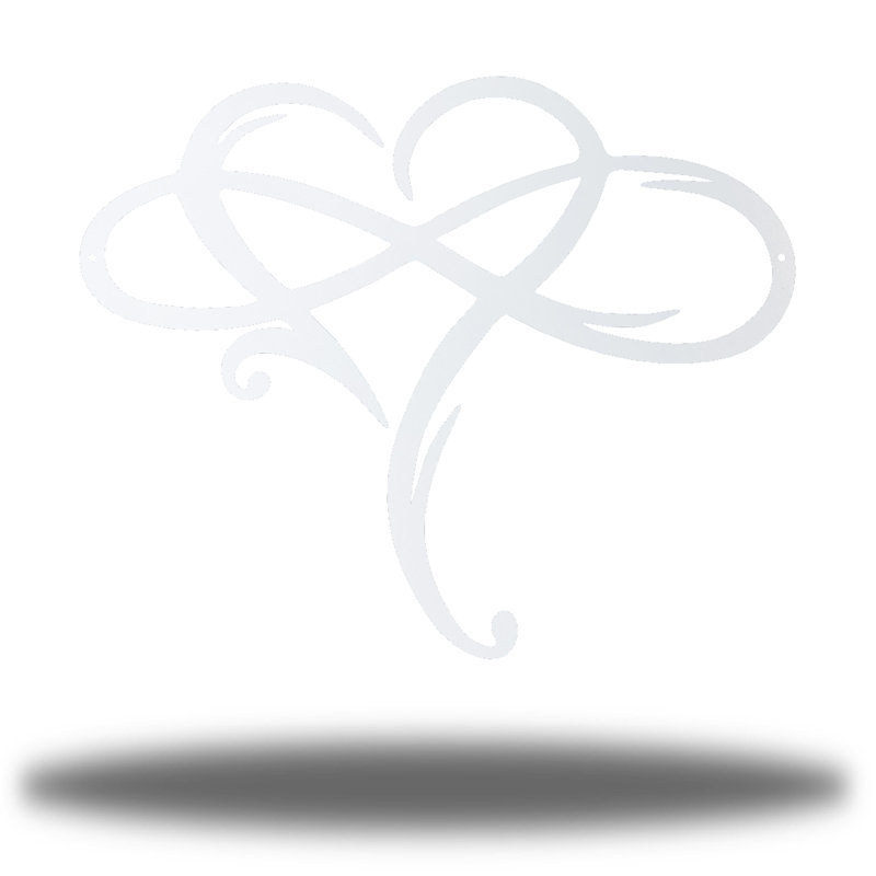 Décoration murale Chirsty Infinite Love, Blanc, H 18 po x l 18 po x P 0,01 po