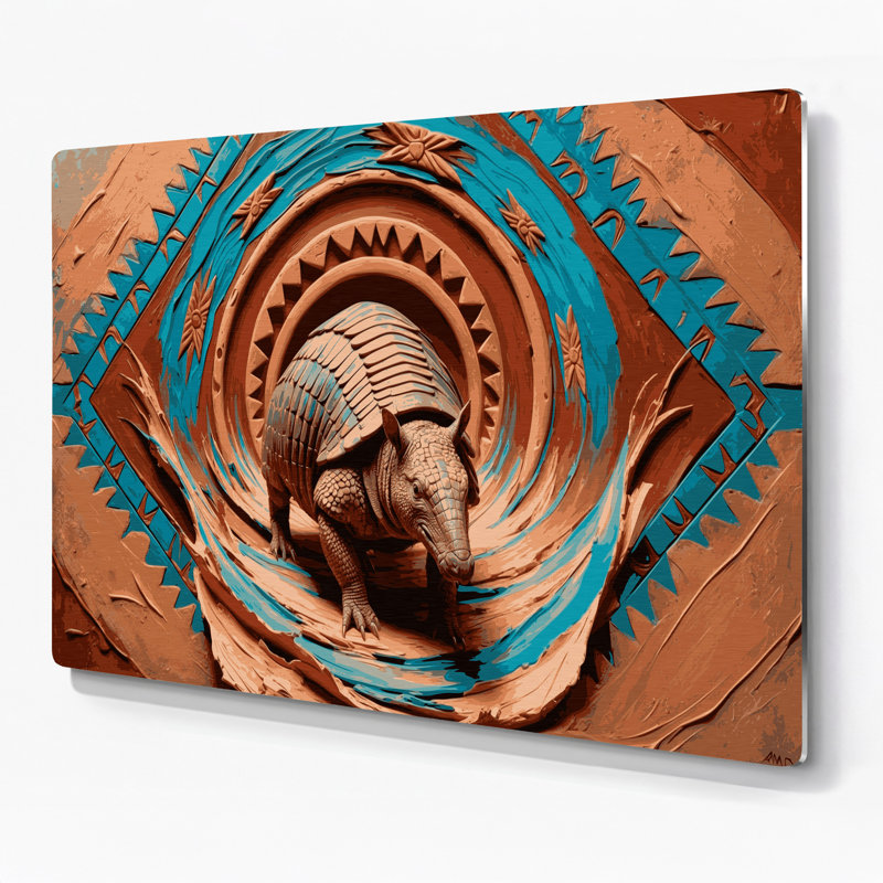 Art mural en métal Southwestern Animals, H 24 po x l 36 po