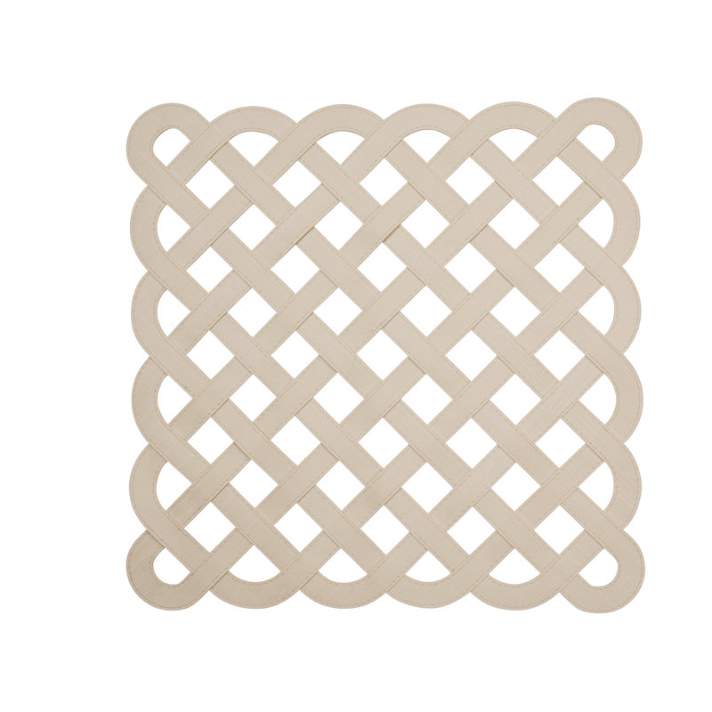 16" Square Eternity Placemats, Ivory