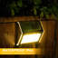 Stainless Steel 8cm H Solar Powered Outdoor Wall Lantern with Dusk to Dawn-254316402