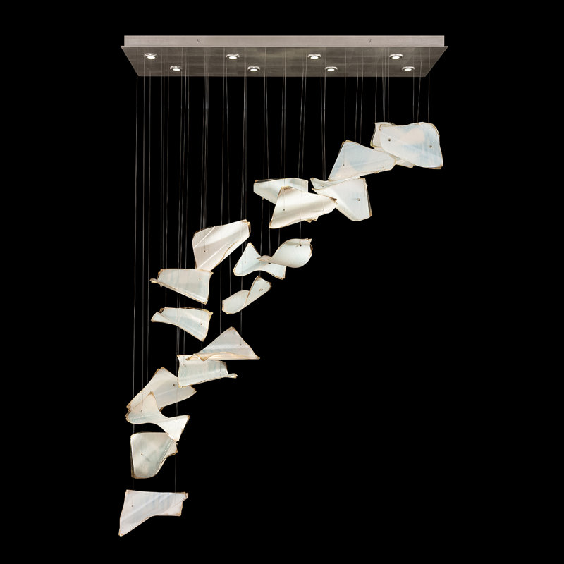 Elevate 8 - Light Pendant, Silver Leaf, Blank Pages