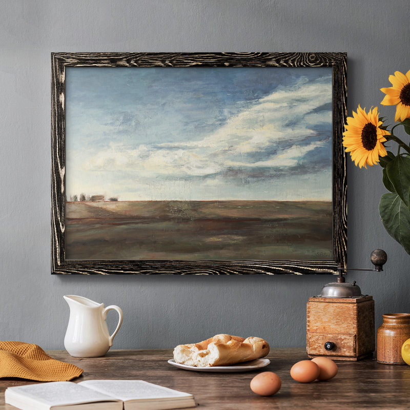 «Coming Storm», peinture sur toile encadrée, Noir, H 26 po x l 38 po x P 1,5 po