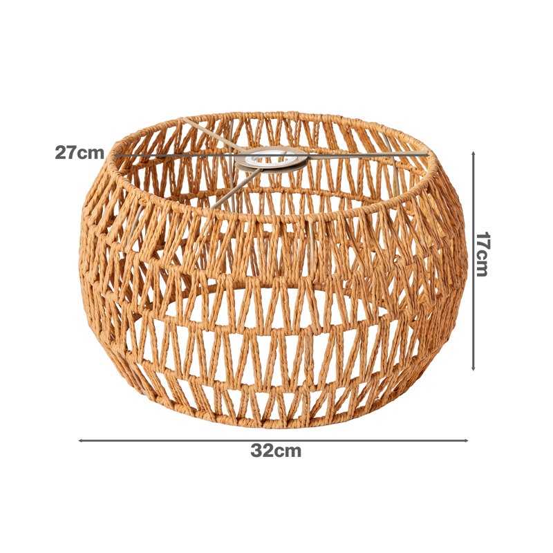 17cm H Iron Lamp Shade in Yellow
