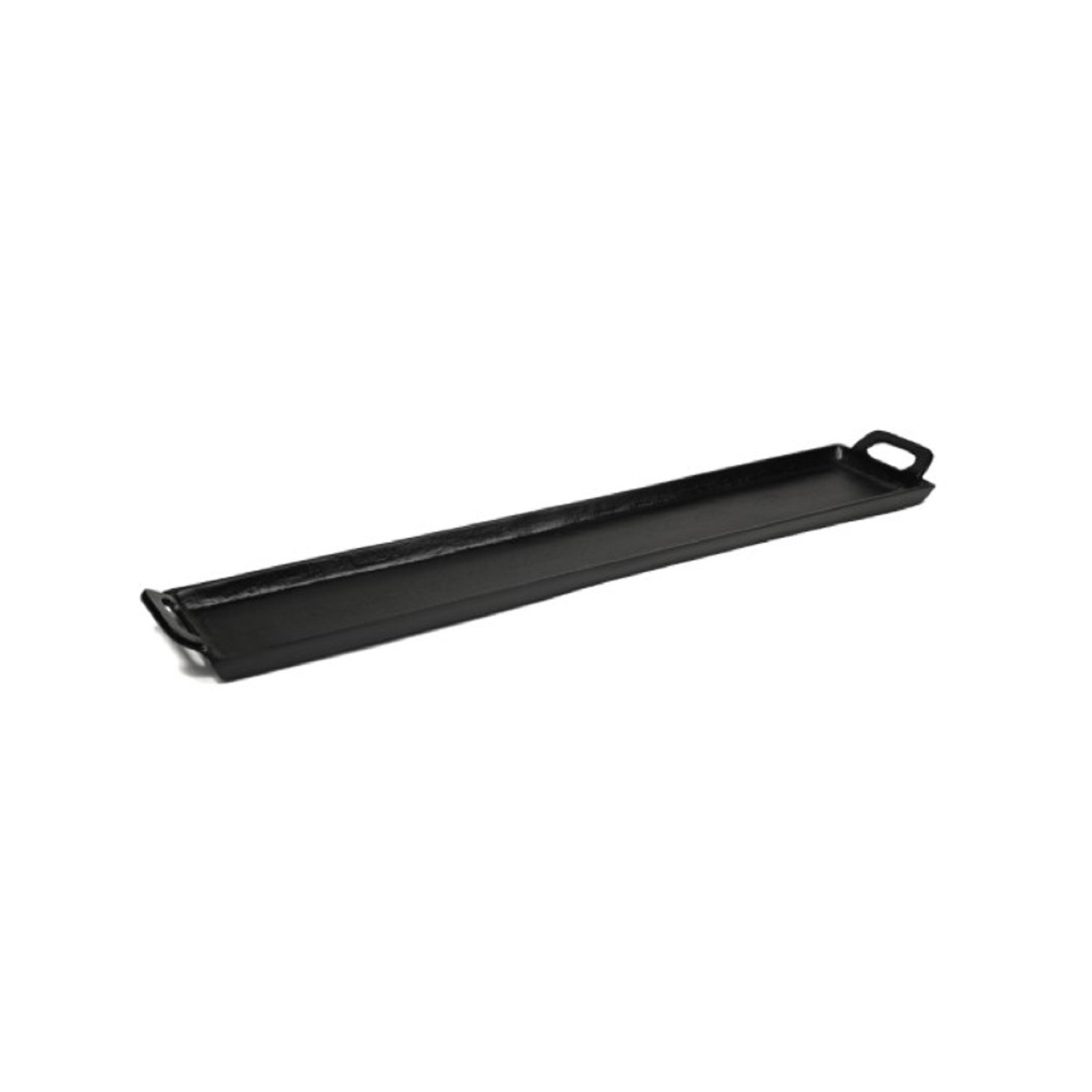 Black Alum. Tray With Handles, 2" H x 5" W x 30" D