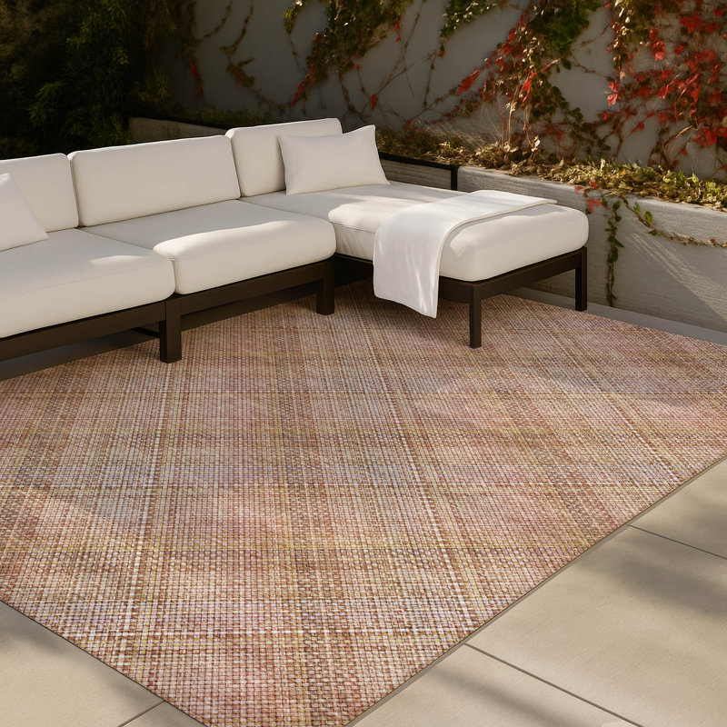 Tapis intérieur / extérieur lavable à la machine Chantille ACN2880, Cuivre, 5 pi x 7 pi 6 po