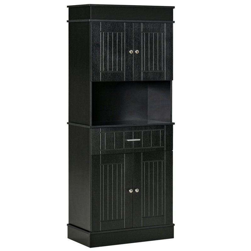 Homcom 72'' Kitchen Pantry, Black 