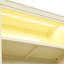 83 tablettes de rangement de 83 po de hauteur avec DEL à trois couleurs, tablettes réglables, beige et jaune, convenant à un ensemble de vidage de bibliothèque de décor de salon, trou de câble, 85,3 po de hauteur, différentes pièces jaunes