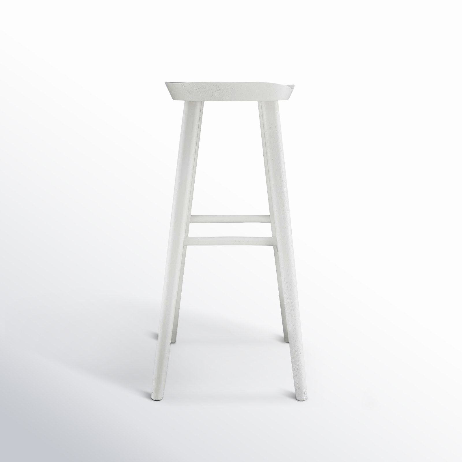 Anzie Bar and Counter Stool, Bar Stool (29.3" Seat Height), White