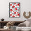 «Floral Red Roses V», reproduction d'art sans cadre-1374498027
