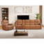 Ensemble de sofas inclinables modernes 3 pièces avec porte-gobelets et rangement-225584425