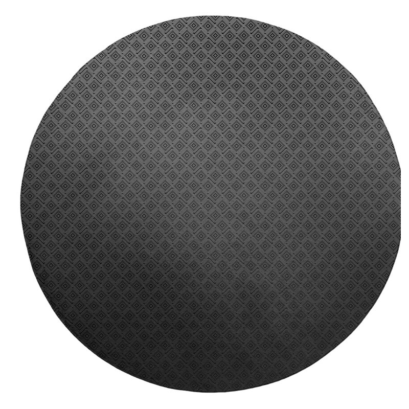 Chenille Geometric Indoor Rug, Round 5'