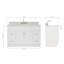 Ensemble de meuble-lavabo simple 55 po Partham-67491729