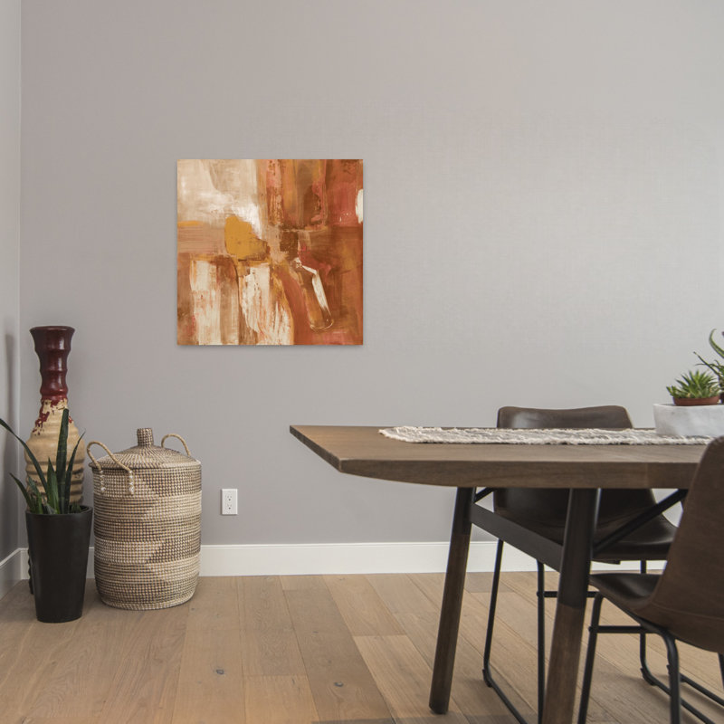«Contemporary Forest Feel I Autumn» avec art abstrait brun, H 24 po x l 24 po