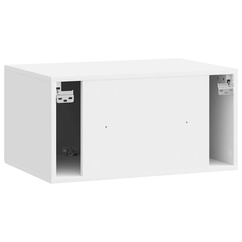 Unfinished TV Stand, High Gloss White, 30cm H x 59.5cm L x 41cm W