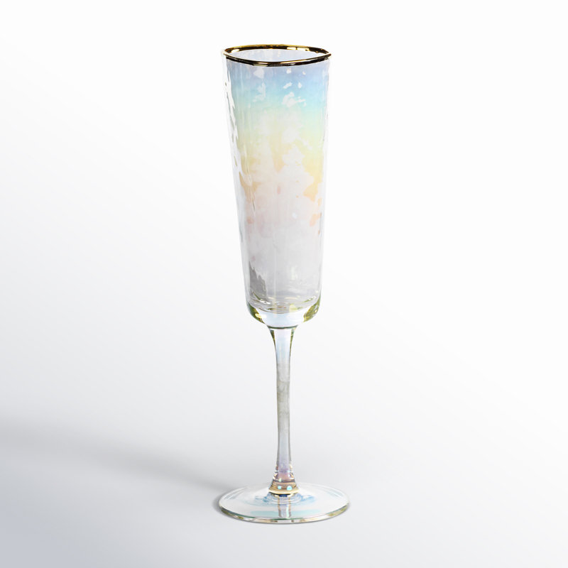 5,82 oz. Flûte en verre, Brillant