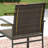 6-Person Patio Dining Set with 53" Round Metal Dining Table and 6 Stackable Rattan Armrest Chairs -675038057