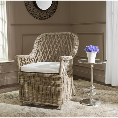 Cotton Wicker Armchair