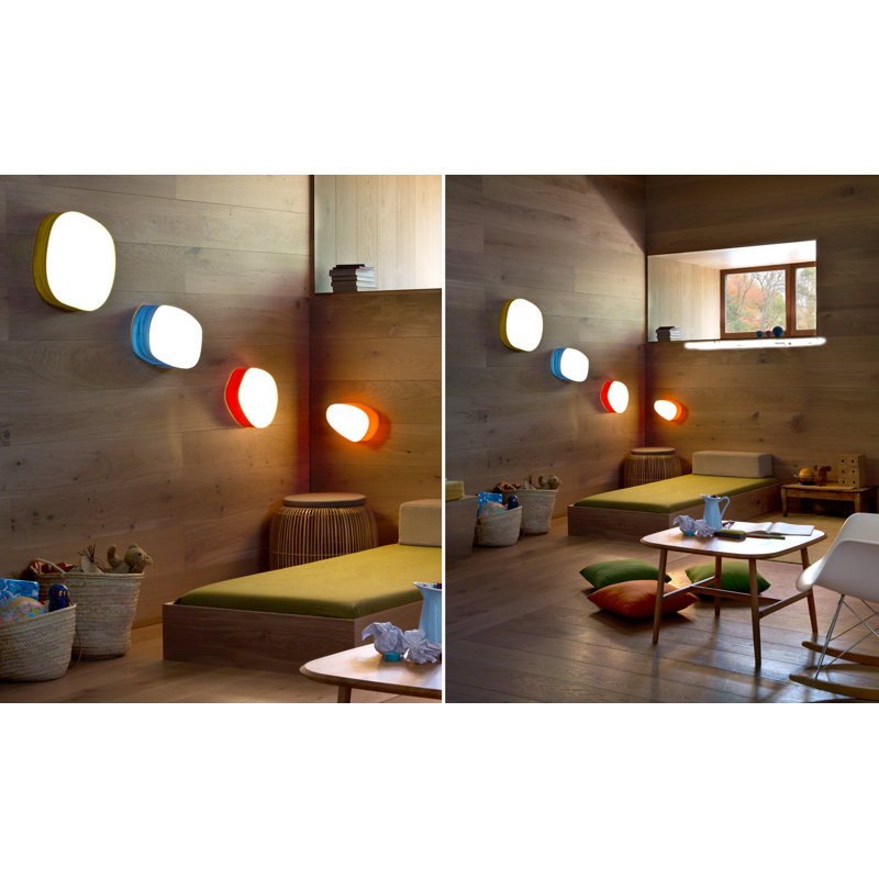 Guijarro 1 - Light Flush Mounted Sconce, Orange, GX53 Base