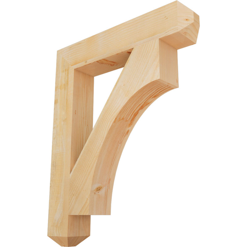 Westlake Craftsman Bracket, 42"H x 6"W x 34"D, Douglas Fir, Rough