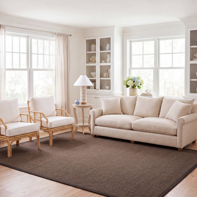 Tapis brun en jute