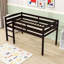 Lit mezzanine simple en bois-657631526