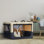 Cage ajustable en tissu pour chien avec structure en fer spiralé - coutures renforcées, cage de voyage à 3 portes pour petits et moyens chiens