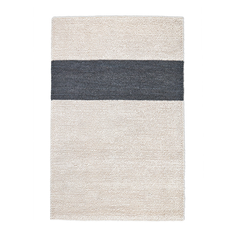 Bala Wool Area Rug in Raven, Rectangle 8' x 10'