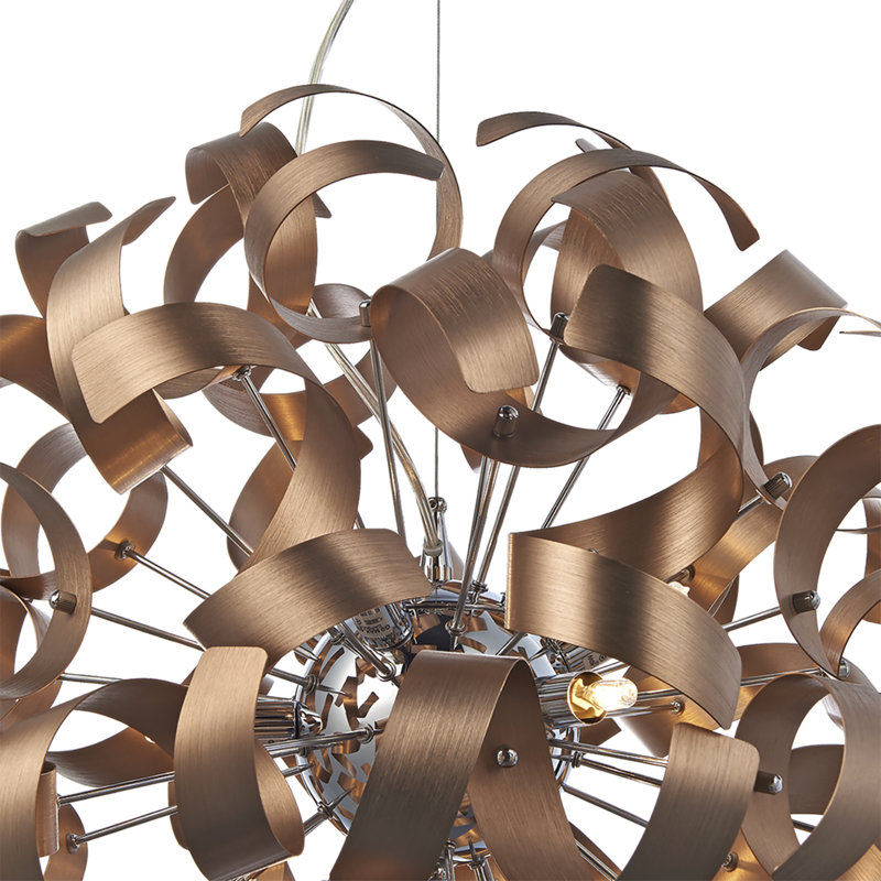 Calasia Novelty Pendant, Brushed Copper, 12