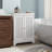 Spacious White Makeup Vanity Cabinet With Board And Glamorous Appeal Modern Cd Storage Adjustable Partition Space Design