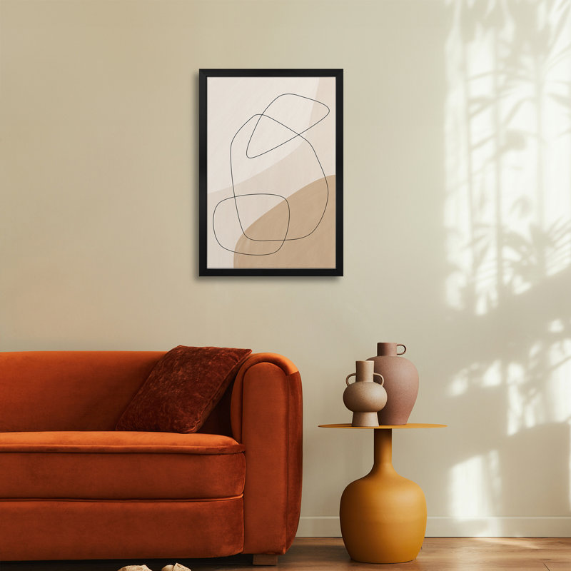 «Graphic Shapes A Lines», affiche, reproduction d'art murale, H 32 po x l 24 po