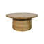 Table basse ronde élégante de 40 po avec base cylindrique en canne tissée à la main Elegant-748391906