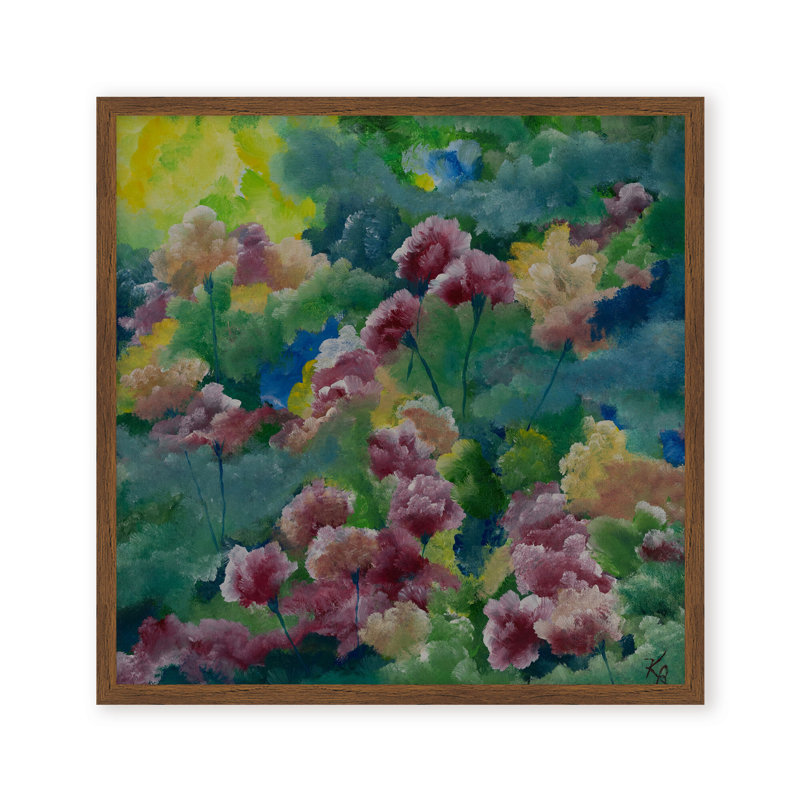 Nature Inspired "Petals of Spring" Canvas Wall Art By , 30" H x 30" W, Framed Canvas, Beige