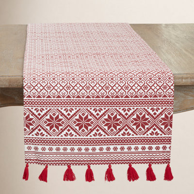 Jayapura Geometric Christmas Table Runner