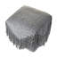 Repose-pieds en laine 18 po gris