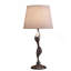 Lampe de table argentée 24 "Erte Art Deco Silhouette
